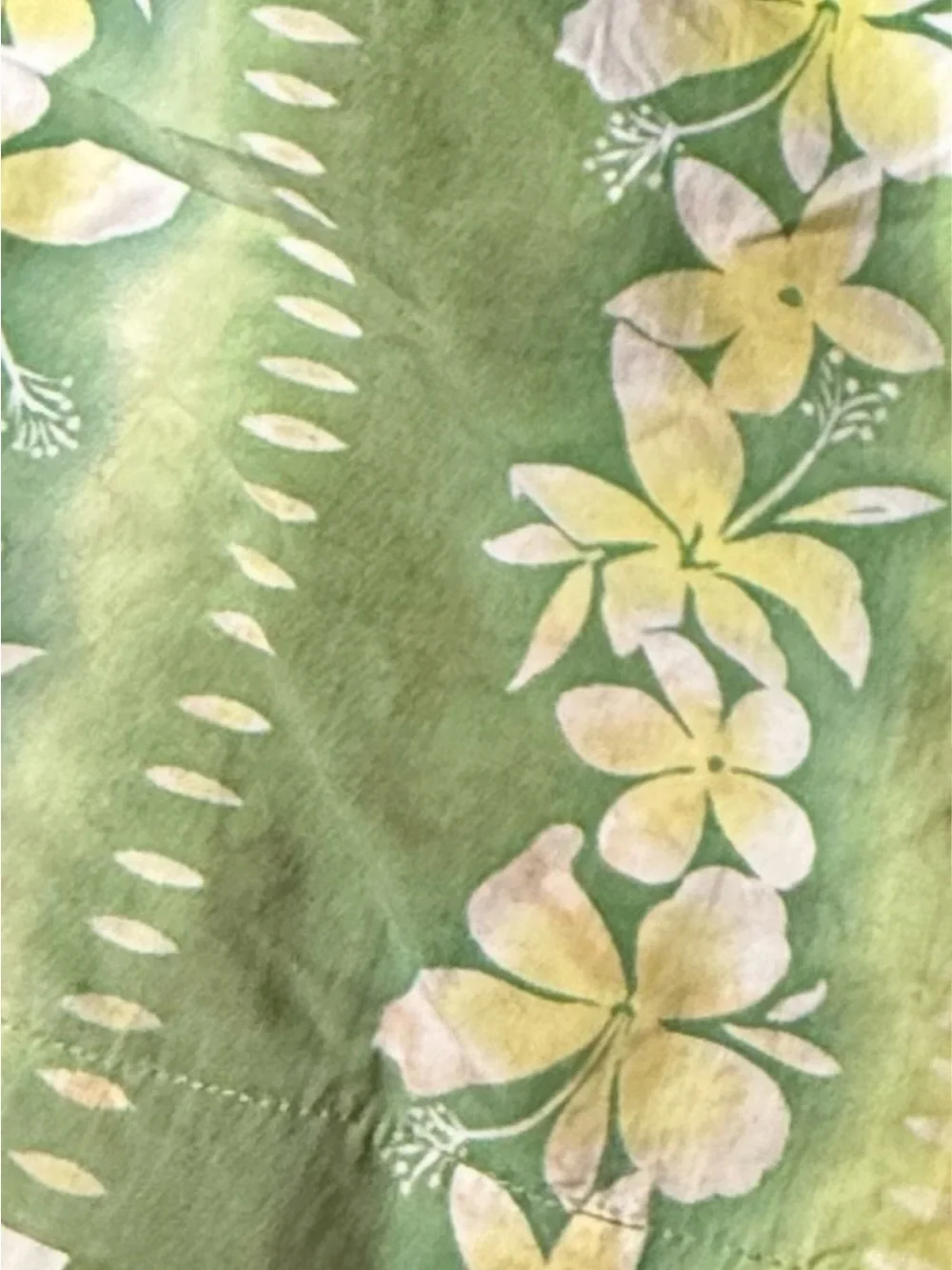 Tommy Bahama Men’s Large Swim Trunks Green Yellow Floral Tropical Resort Lined